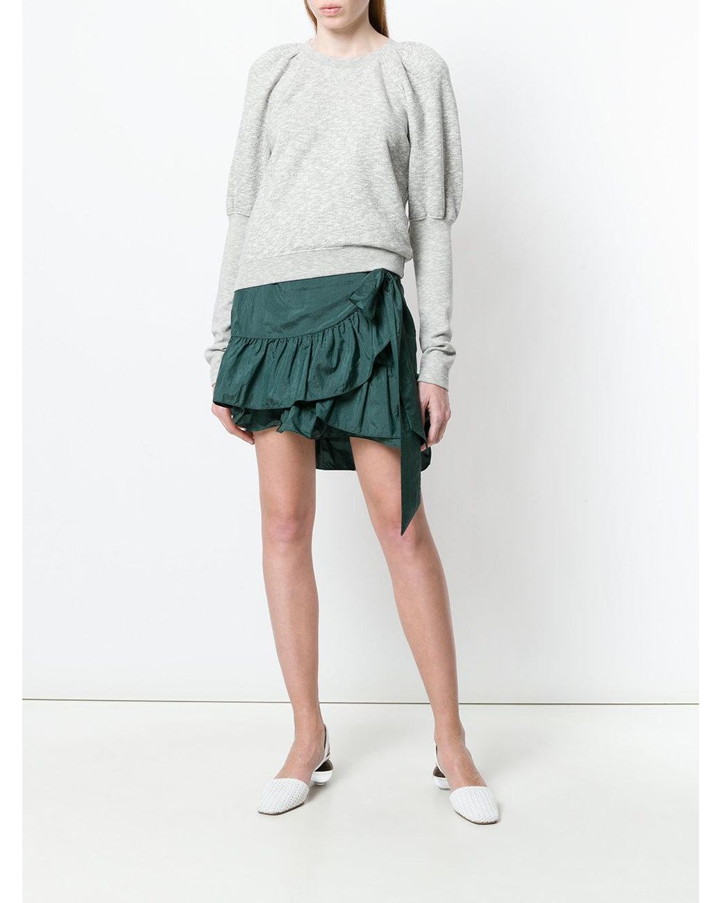 Ulla Johnson Ossie Puff-sleeve Sweatshirt in Grey | Lyst Australia