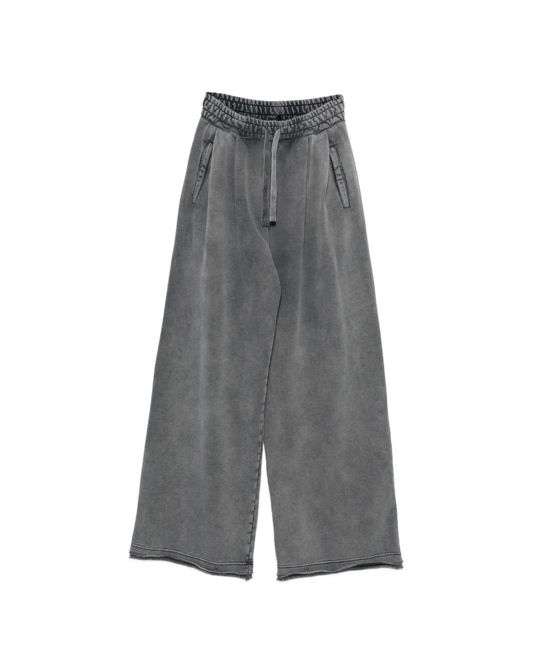 Haikure Gray Pantalon De Jogging Ample À Effet Délavé