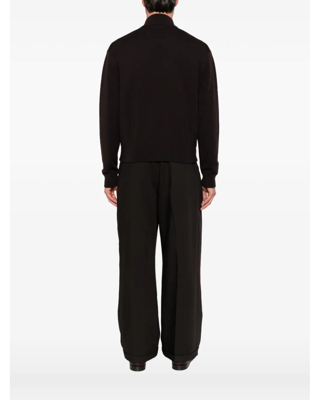 Diana Studio Black Zip-Up Cardigan for men