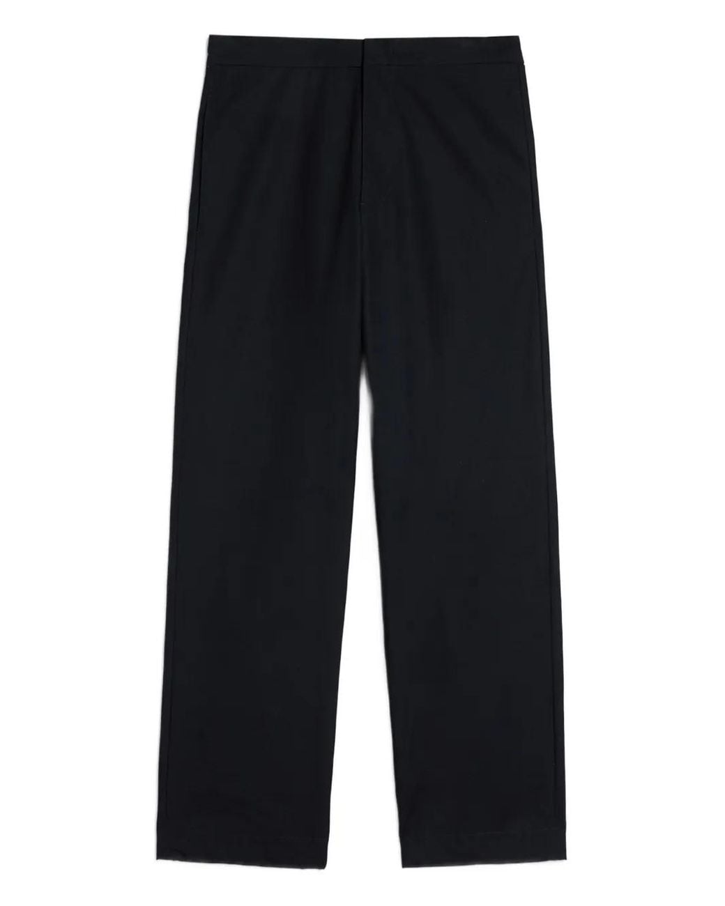 Jil Sander Blue Back Welt Pockets Cotton Trousers for men