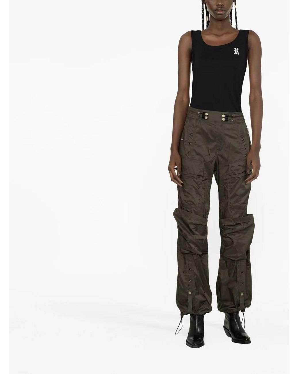 Raf Simons Black Scoop-Neck Sleeveless Top