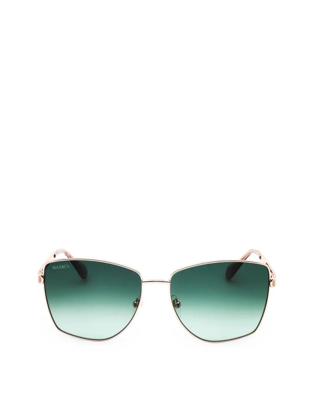 MAX&Co. Green Lunettes De Soleil À Monture Oversize