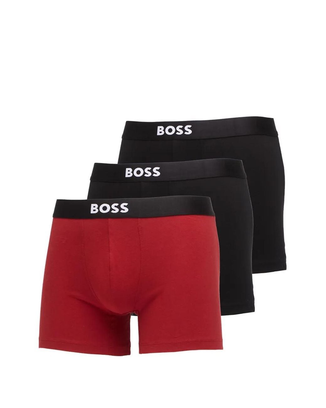 HUGO Red Lot De Trois Boxers À Taille Logo for men