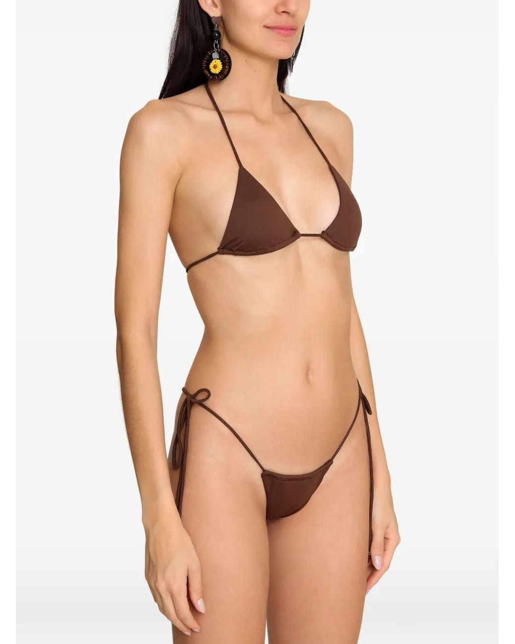 Amir Slama White String-Straps Bikini Set
