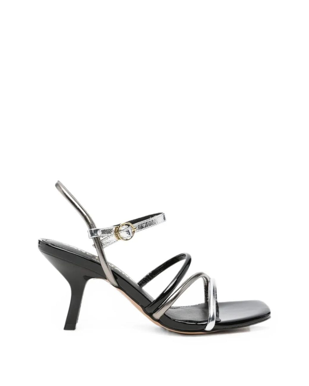 Janet & Janet White Multi-Strap Heeled Sandals