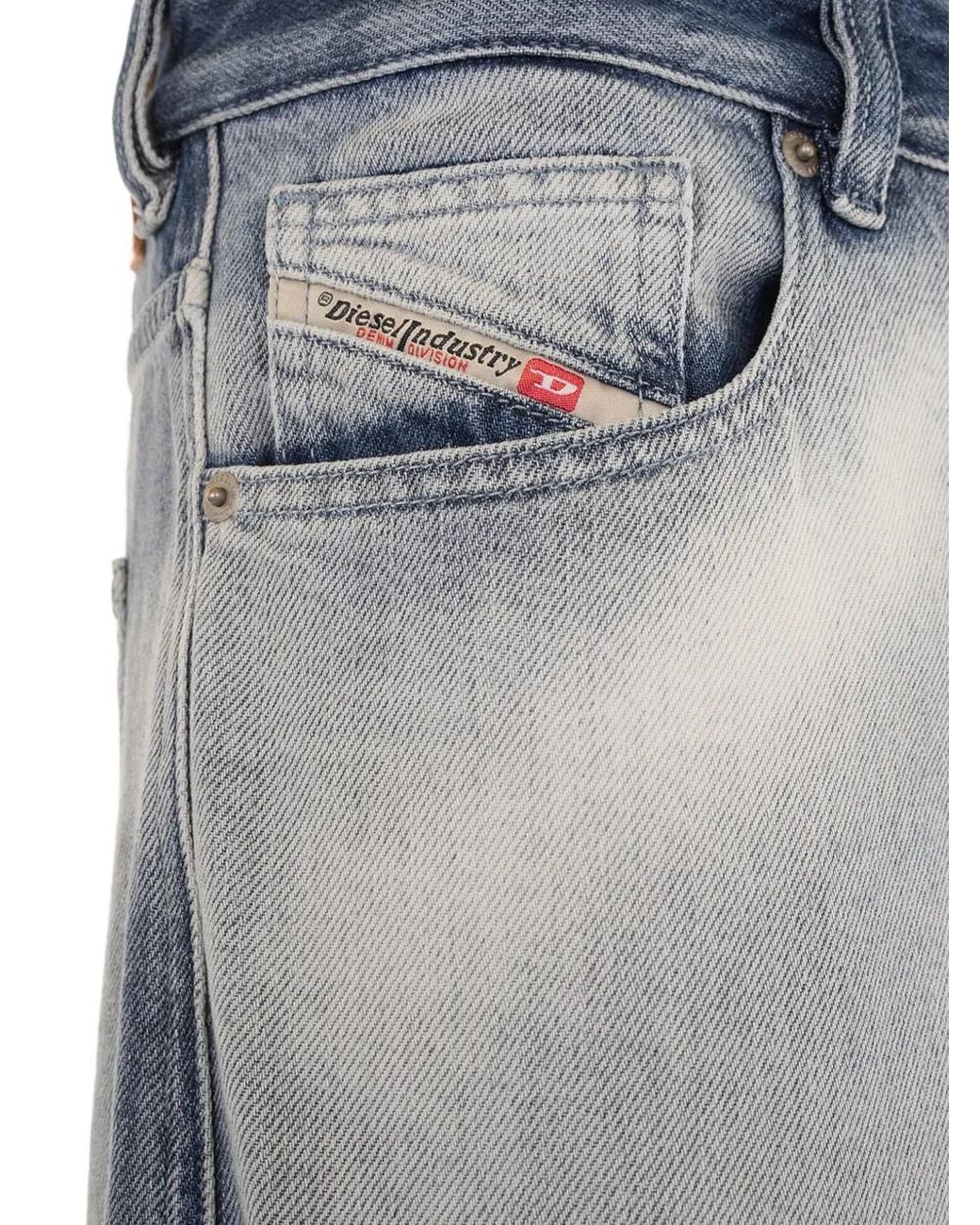 DIESEL Gray Wide-Leg Jeans