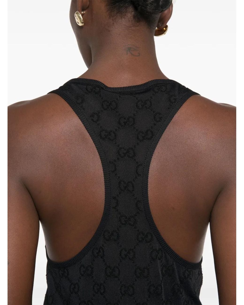 Gucci Black Crêpe Viscose Dress