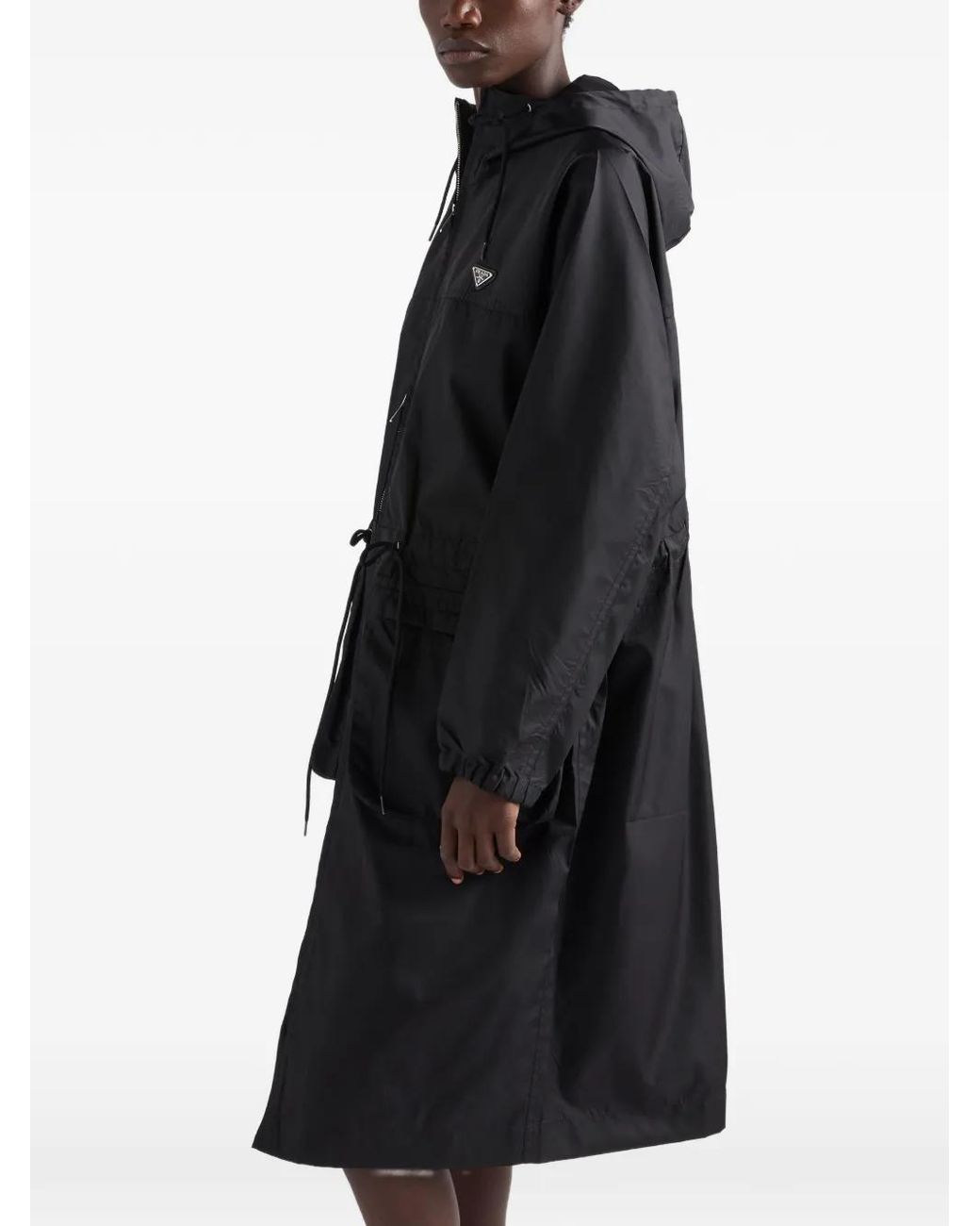 Prada Black Re-Nylon Rain Jacket