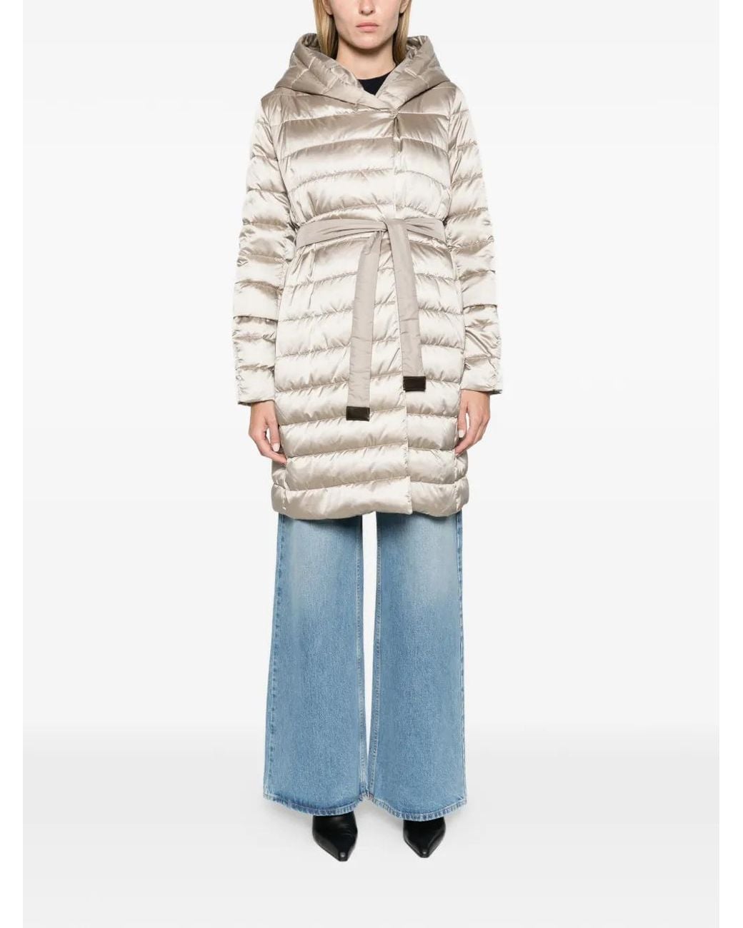 Max Mara White Reversible Down Jacket