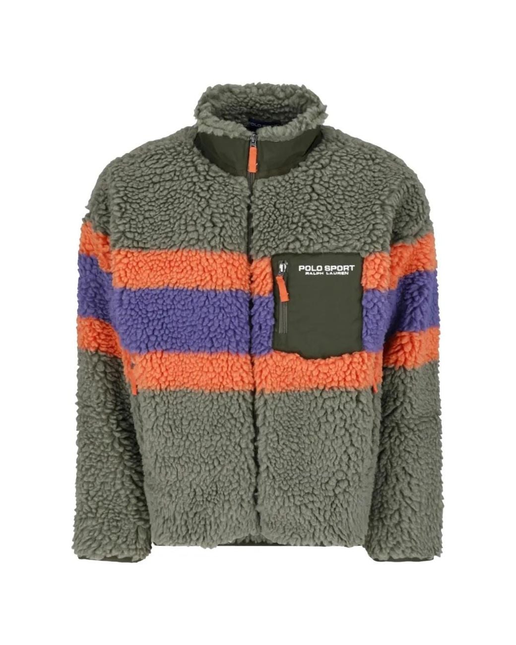 Polo Ralph Lauren Gray Faux-Fur Zip-Fastening Jacket for men