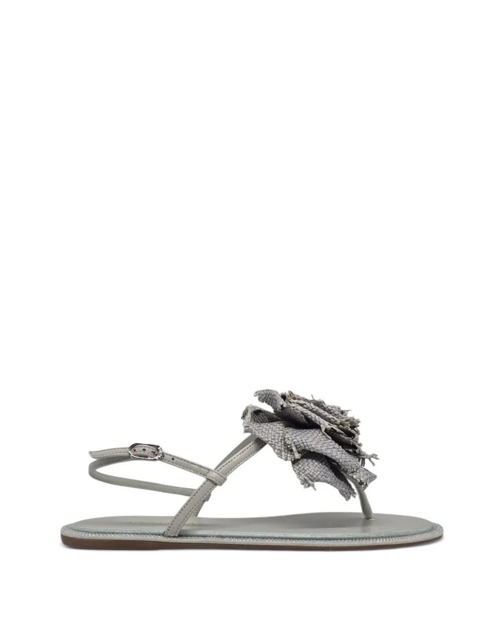 Le Silla Metallic Floral-Applique Crystal-Embellished Sandals