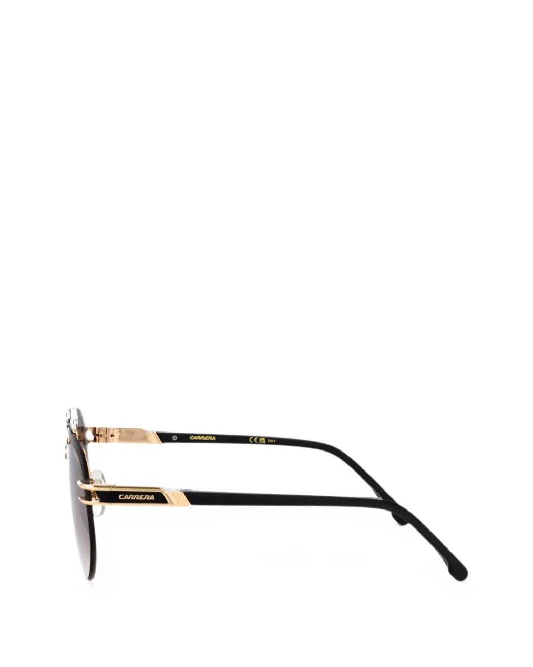Carrera Black Pilot-Frame Sunglasses for men