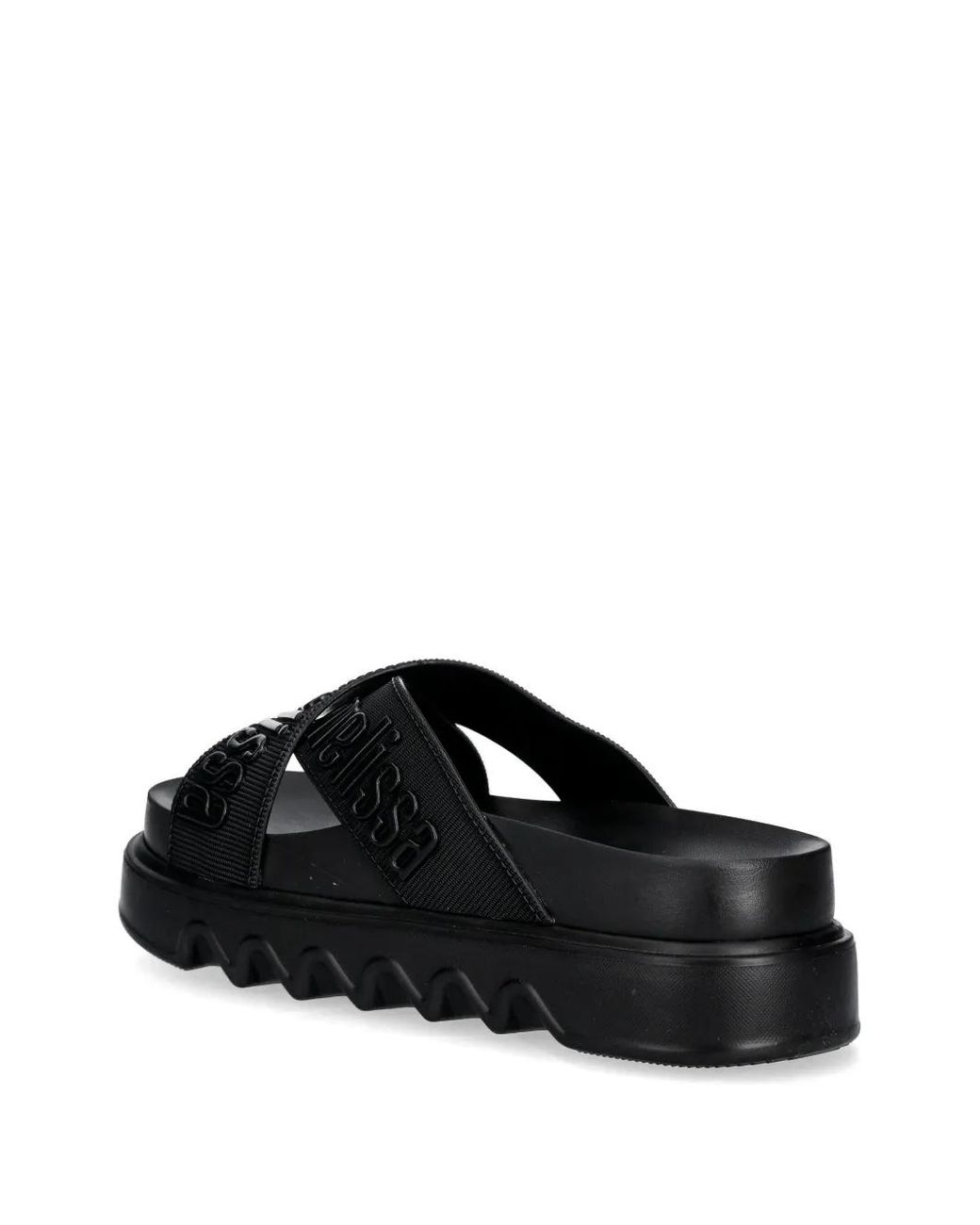 Melissa Black Cross M Lover Platform Slides