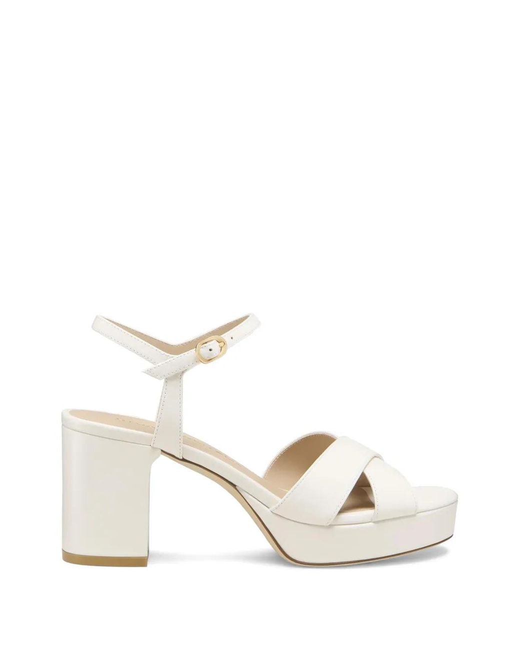 Stuart Weitzman Natural Dayna Platform Sandals