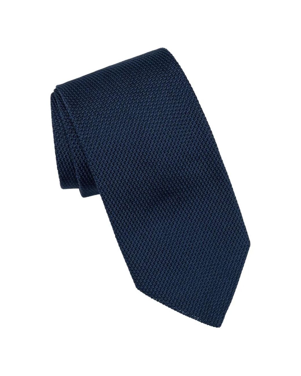 Elizabetta Blue Grenadine Silk Tie for men