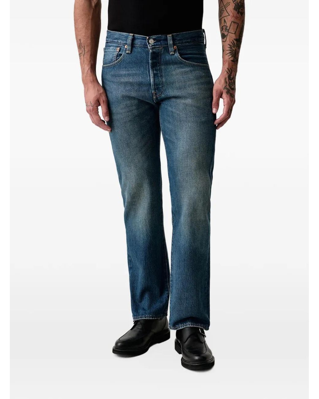 Levi's Blue 501 Relaxed Jeans for men