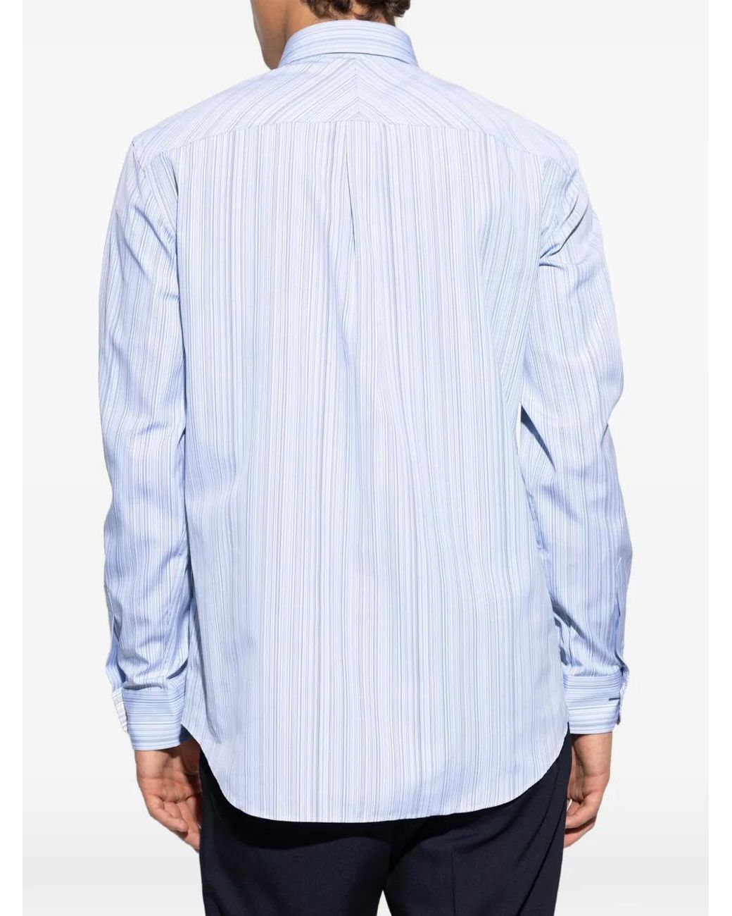 Paul Smith Blue Vertical-Stripe Shirt for men