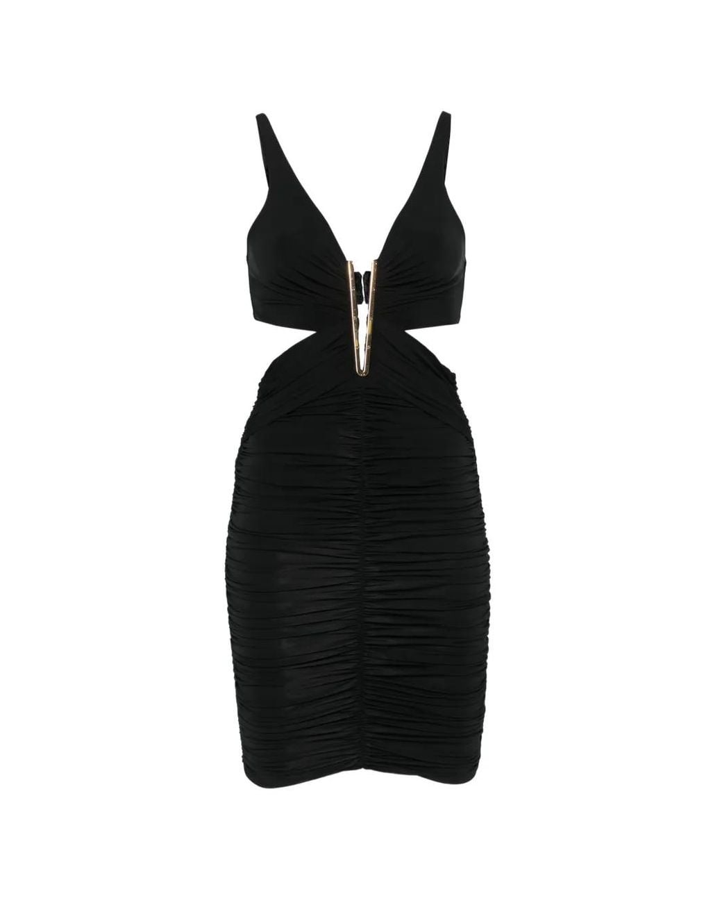 Elisabetta Franchi Black Mini Dress