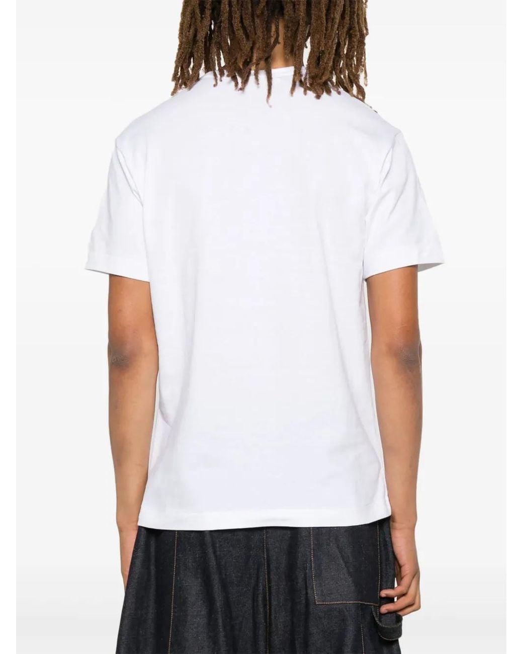 COMME DES GARÇONS PLAY Green Heart-Print T-Shirt