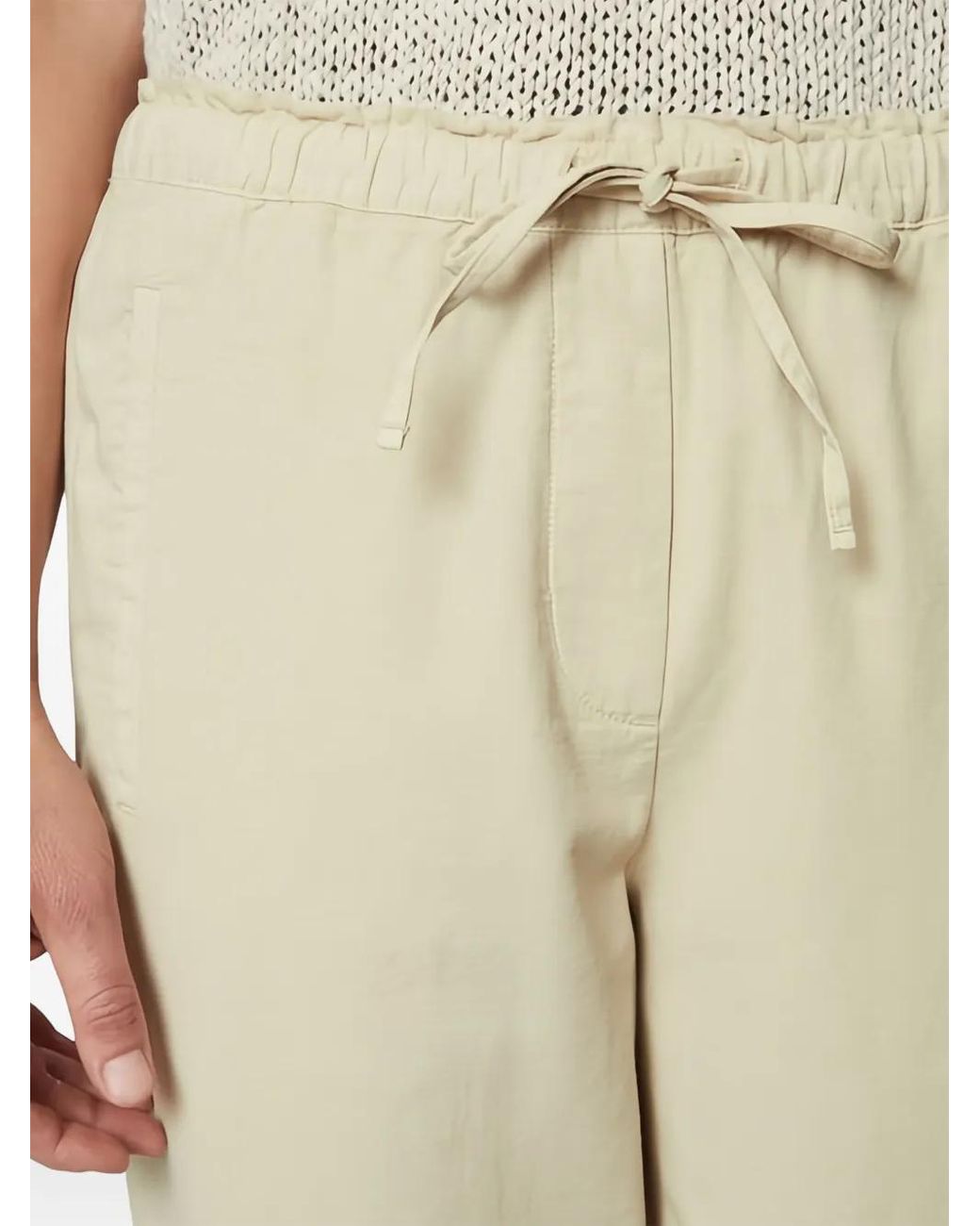 Marc O' Polo Natural Drawstring-Tapered Trousers