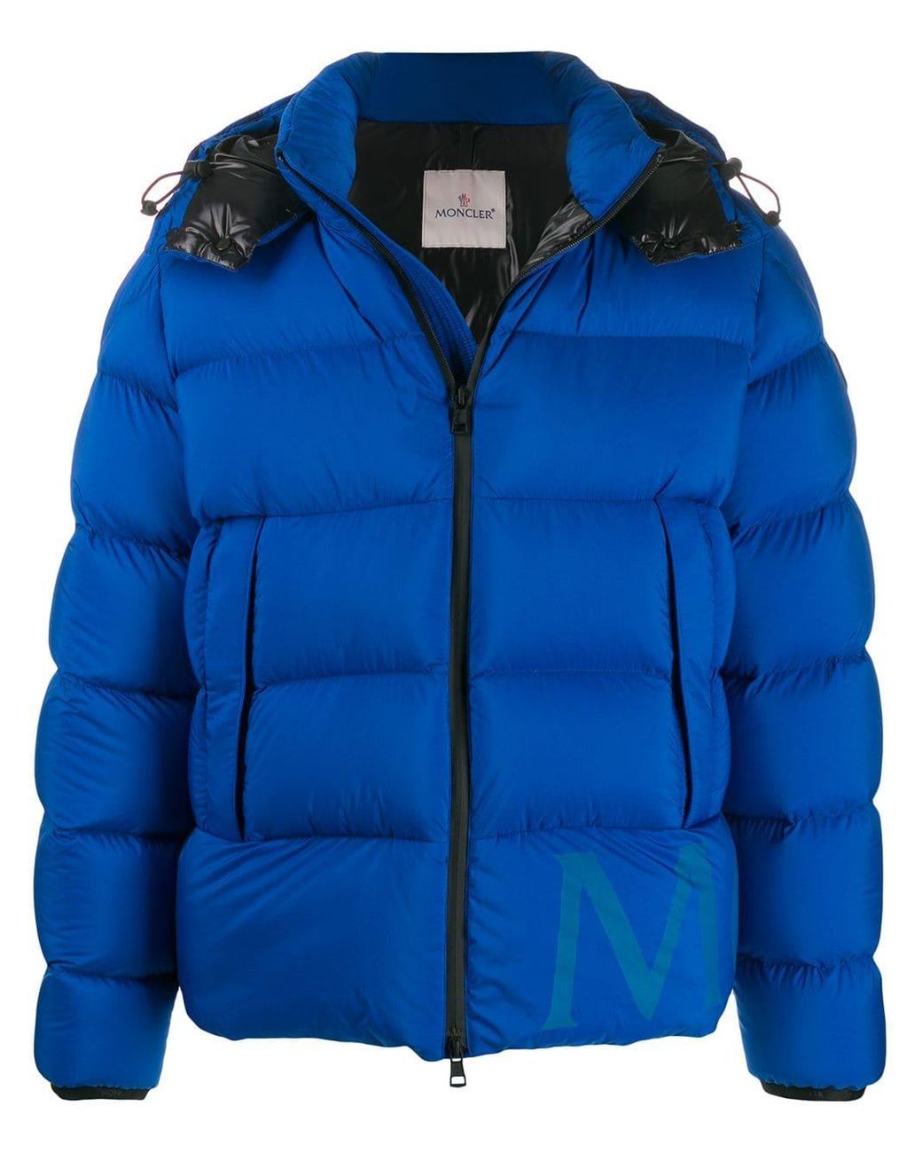 Moncler Quilted Down Coat in Blue for Men Lyst UK