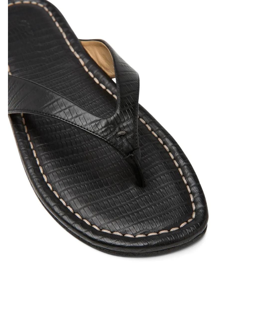 Marsèll Black Infrafilo Stitching Sandals for men
