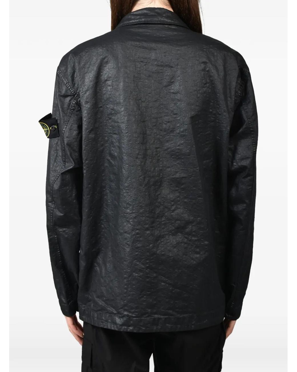Stone Island Blue Overshirt for men