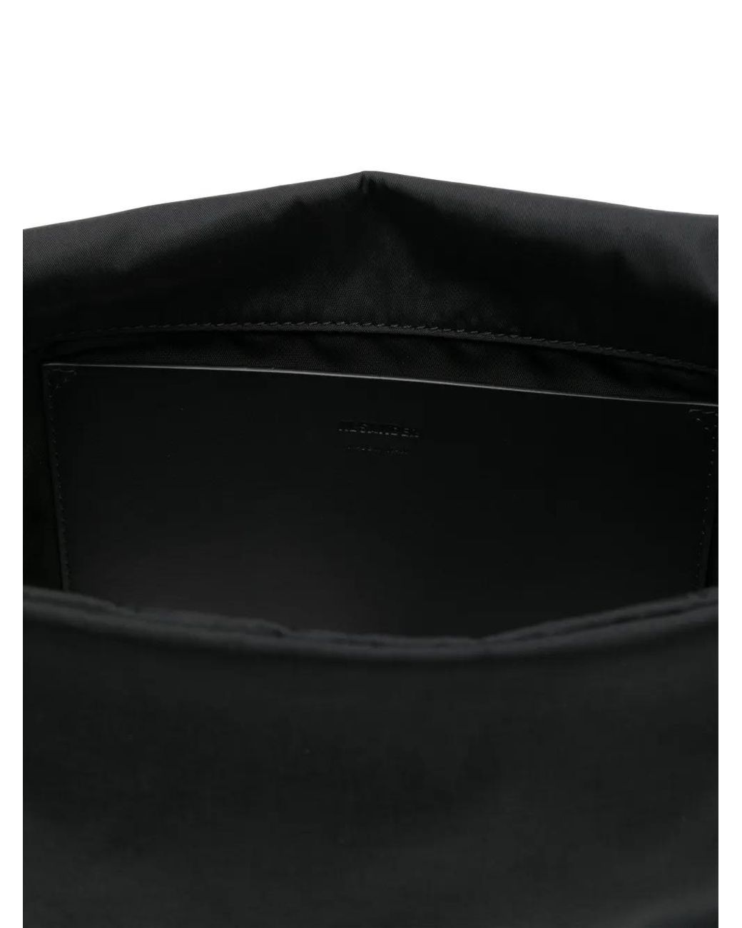 Jil Sander Black Soft Messenger Bag for men