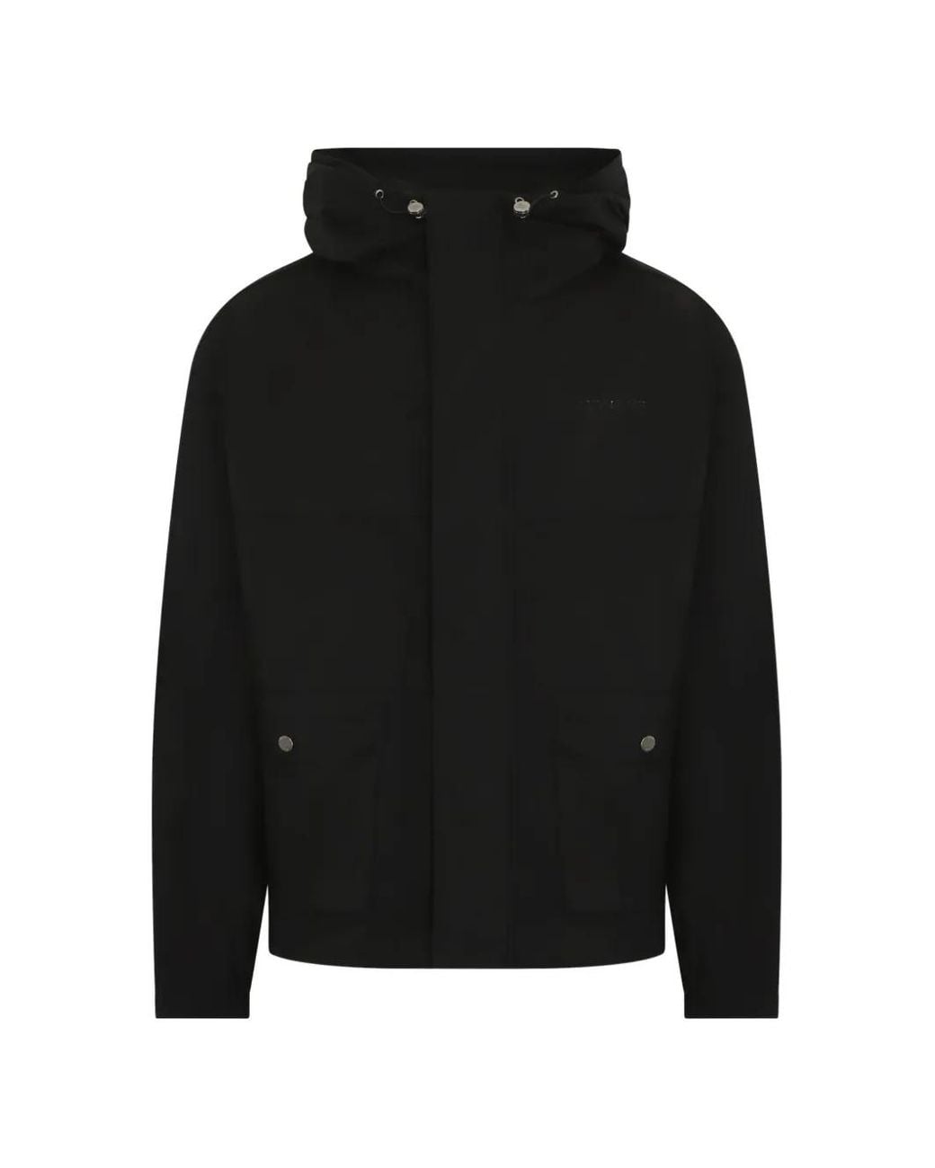 Daily Paper Black Drawstring-Hood Jacket for men