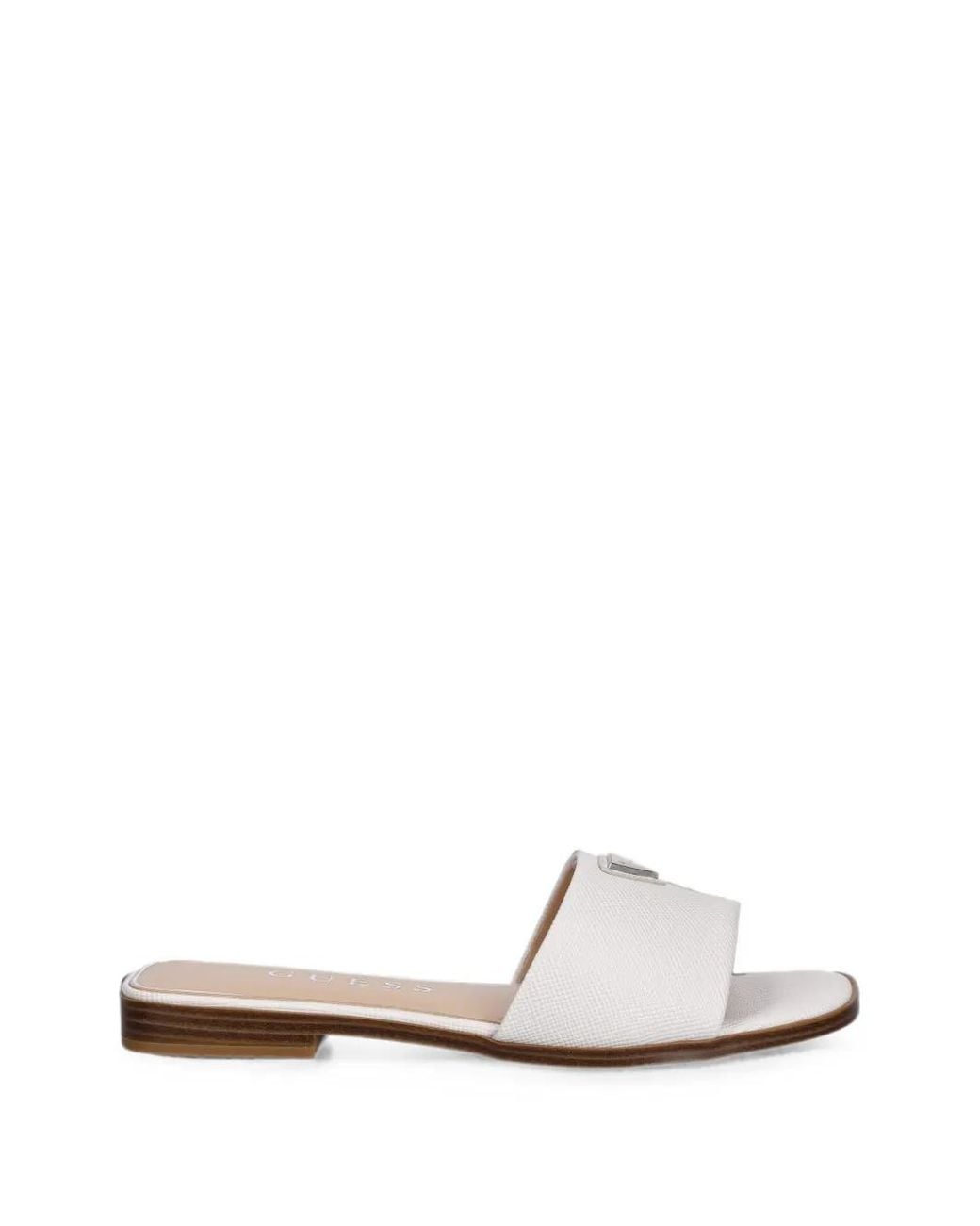Guess White Ramlan Logo Sandals