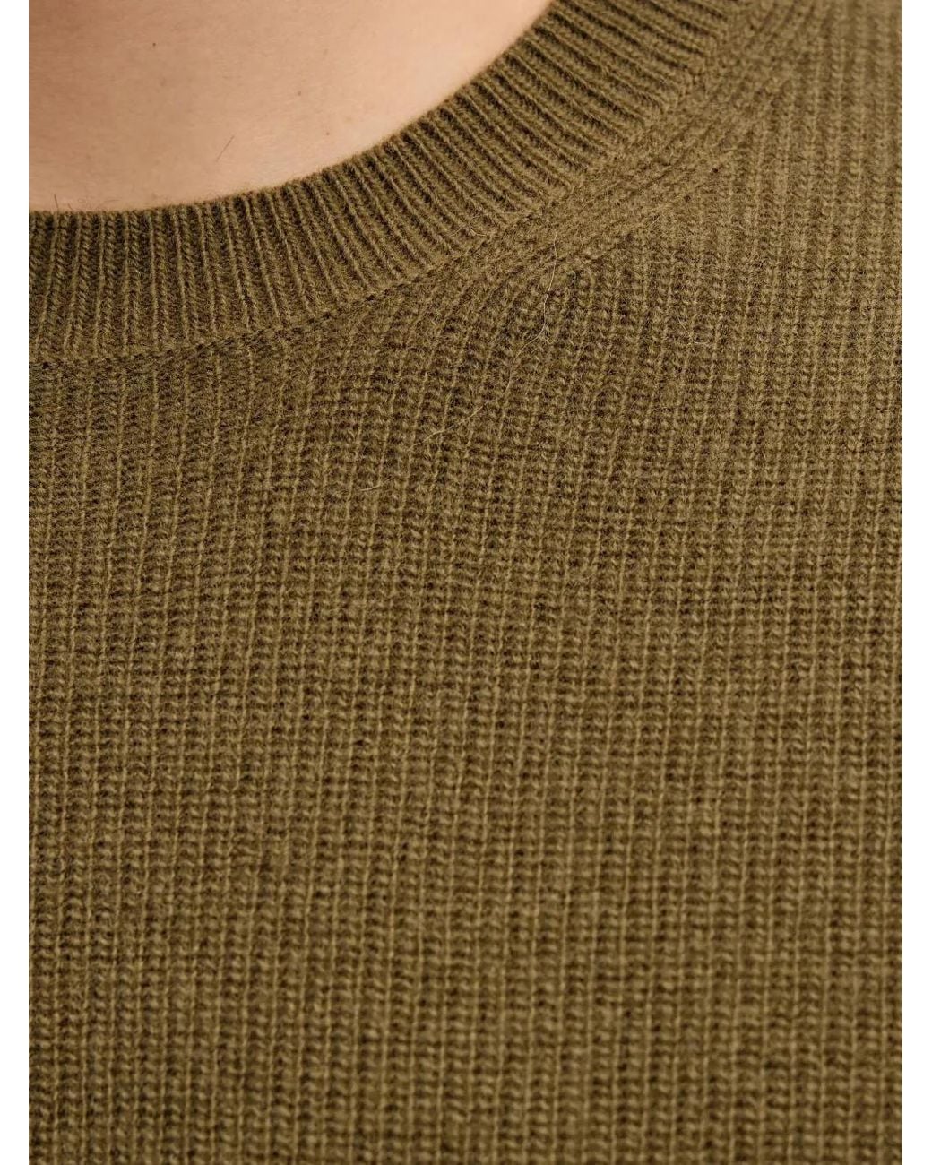 Sisley Green Crew-Neck Sweater for men