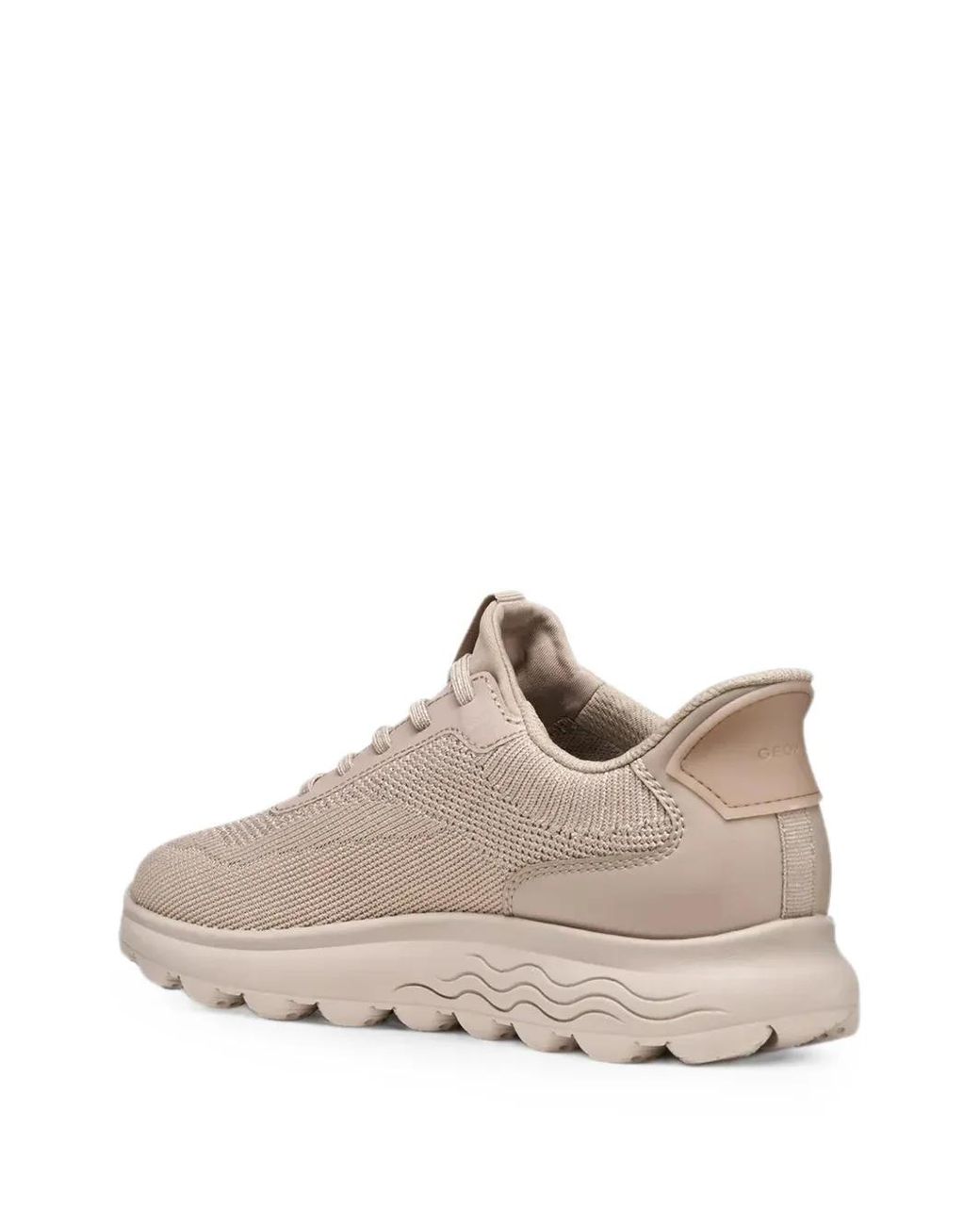 Geox Natural Spherica Knit Lace-Up Sneakers