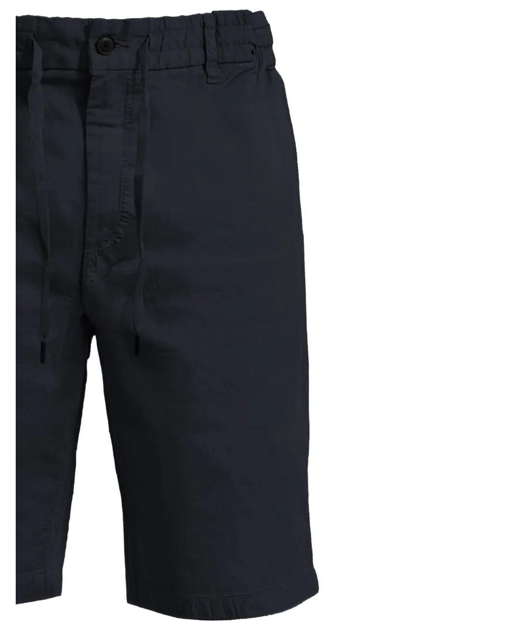 Boss Blue Drawstring Bermuda Shorts for men