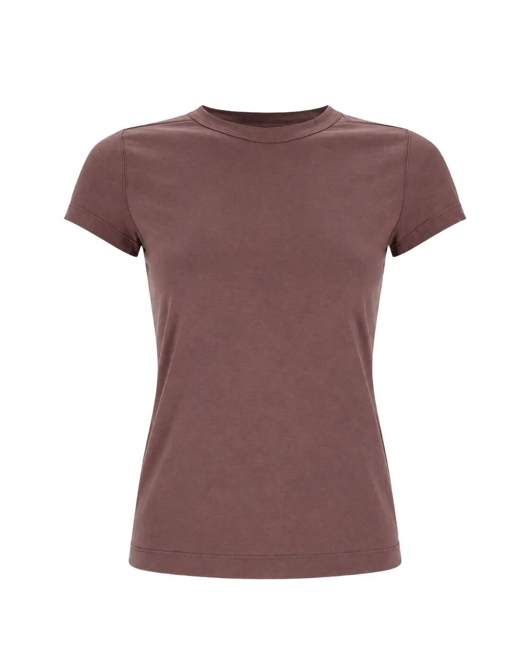 Rick Owens Purple Crew-Neck Short-Sleeve T-Shirt