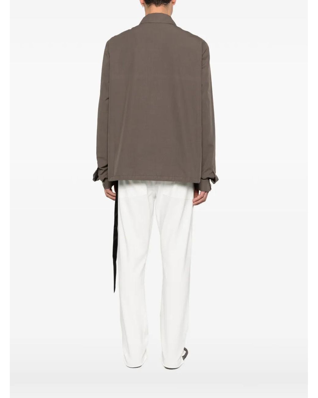Rick Owens Brown Zipfront Jkt for men