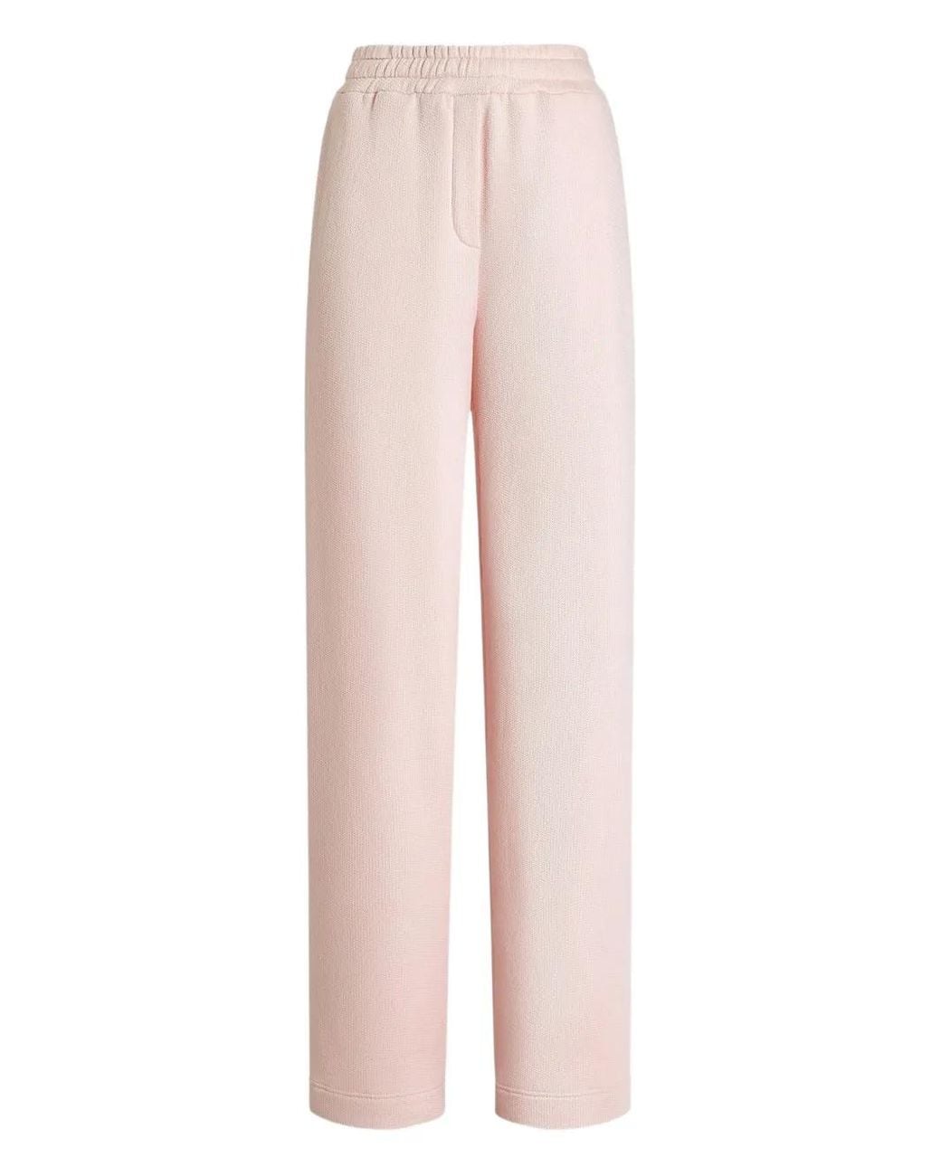 Dolce & Gabbana Pink Embroidery Pocket Track Pants