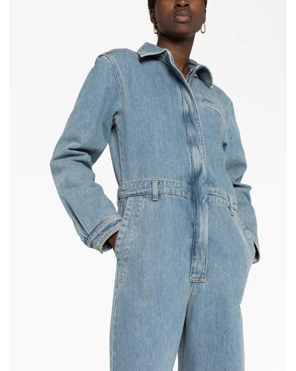 Loulou de Saison Blue Panay Denim Jumpsuit