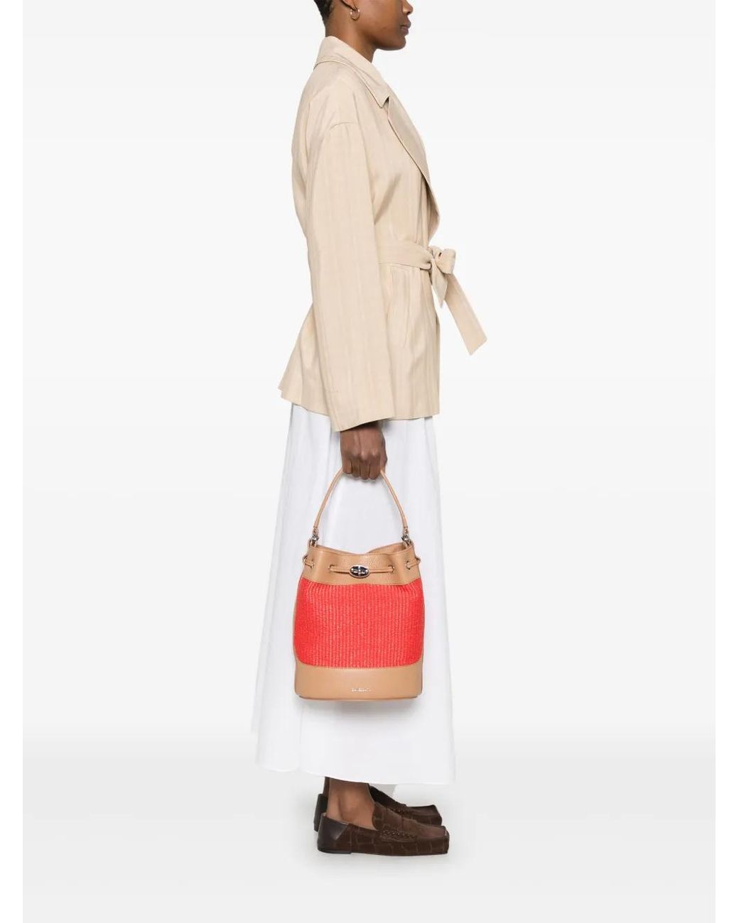 Zanellato Monda' Bucket Bag in Red | Lyst