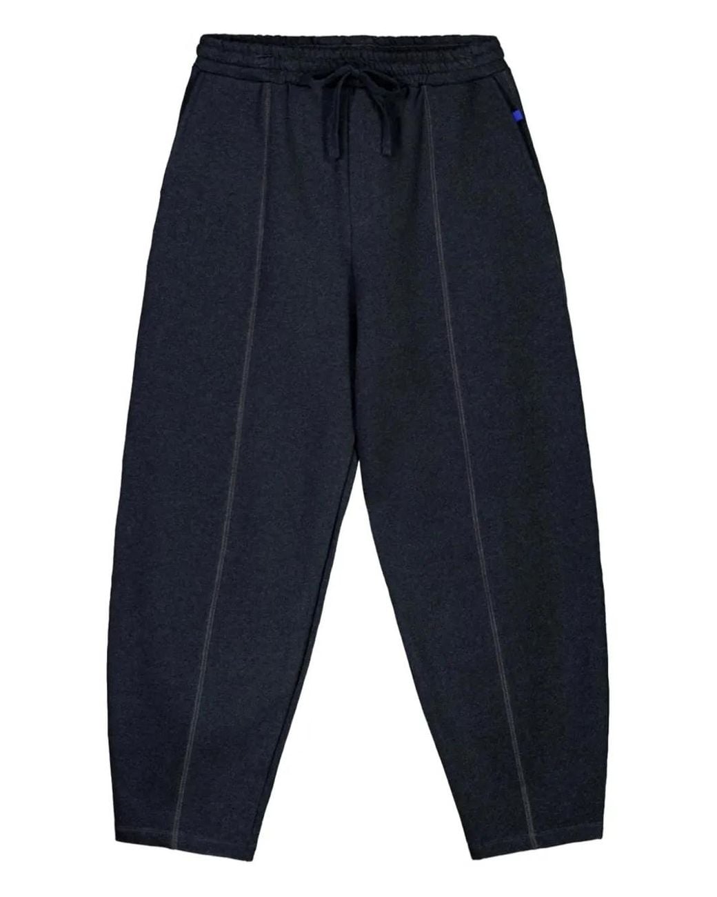 Kowtow Blue Seam-Details Drawstring Trousers