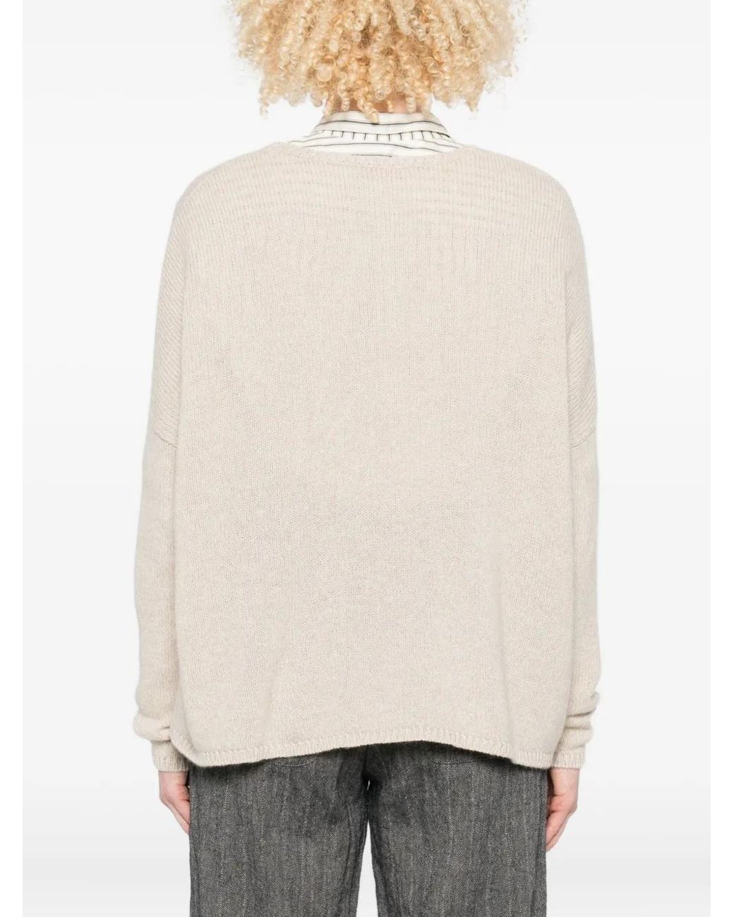 Apuntob Natural Round-Neck Sweater