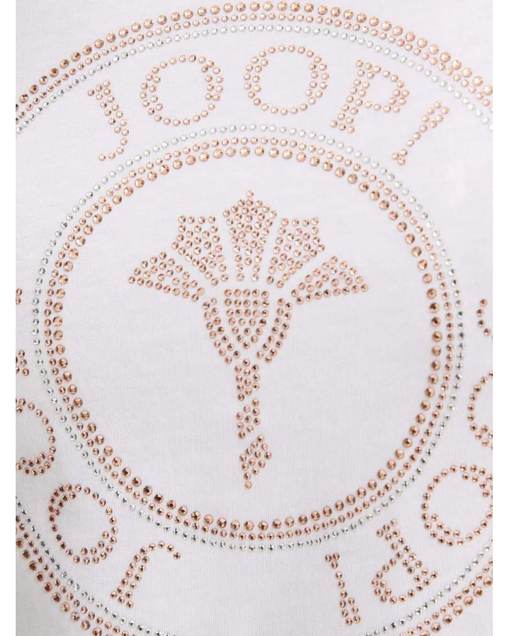Joop! White Crystal-Embellished T-Shirt