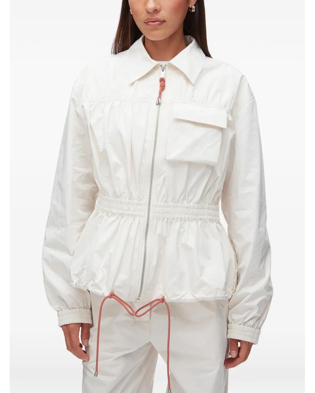 3.1 Phillip Lim White Drawstring Jacket
