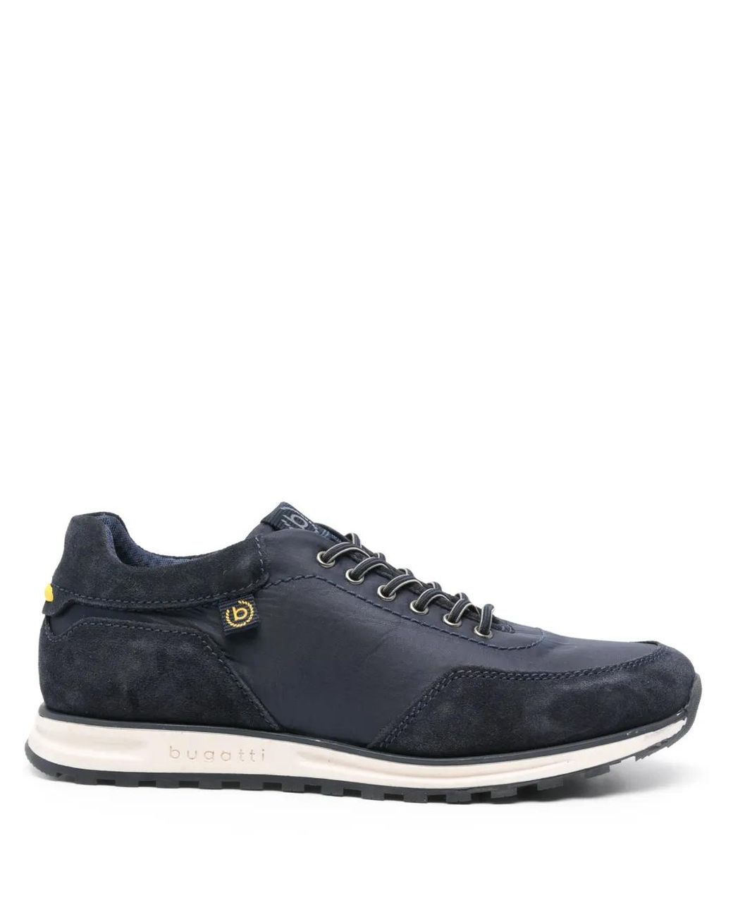 Bugatti Blue Panelled Low-Top Sneakers for men