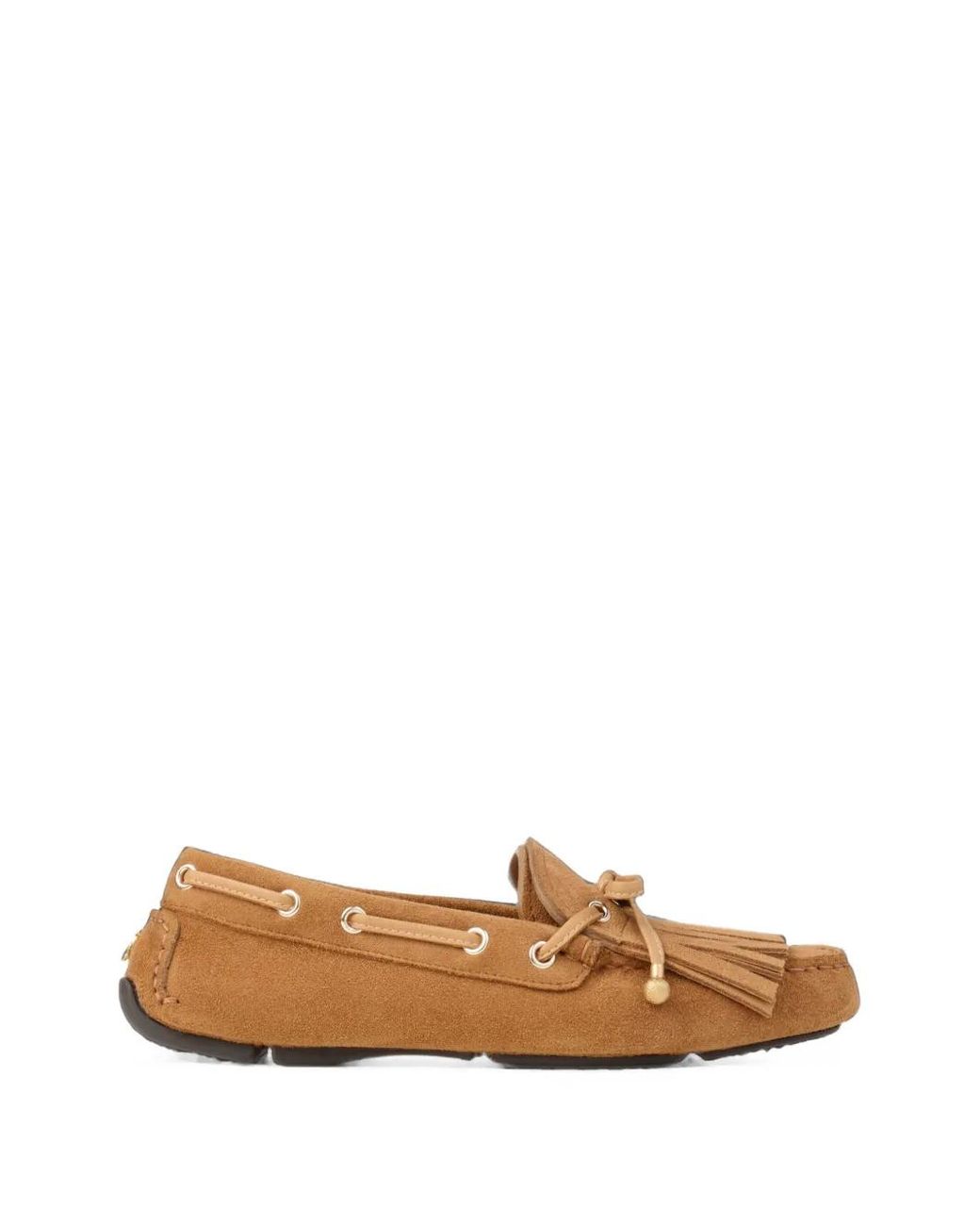 Jimmy Choo White Manon Fringed Suede Loafers
