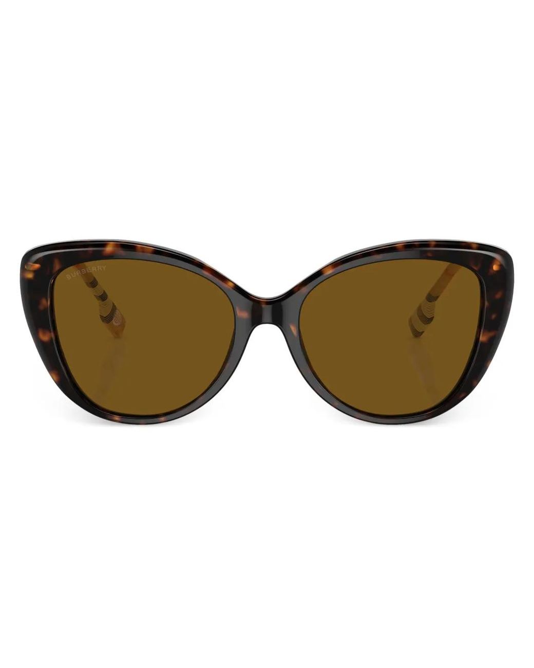 Burberry Brown Vintage-Check Cat-Eye Sunglasses
