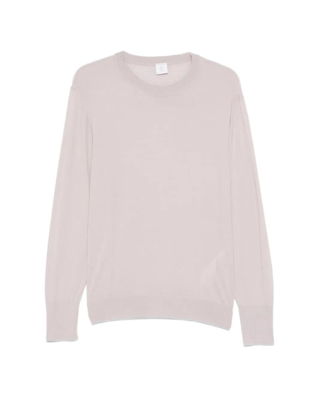 Eleventy White Round-Neck Sweater for men