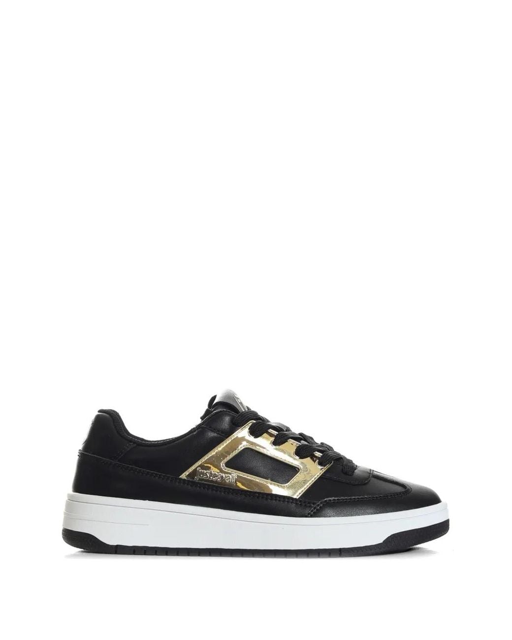 Just Cavalli White Logo-Detail Sneakers