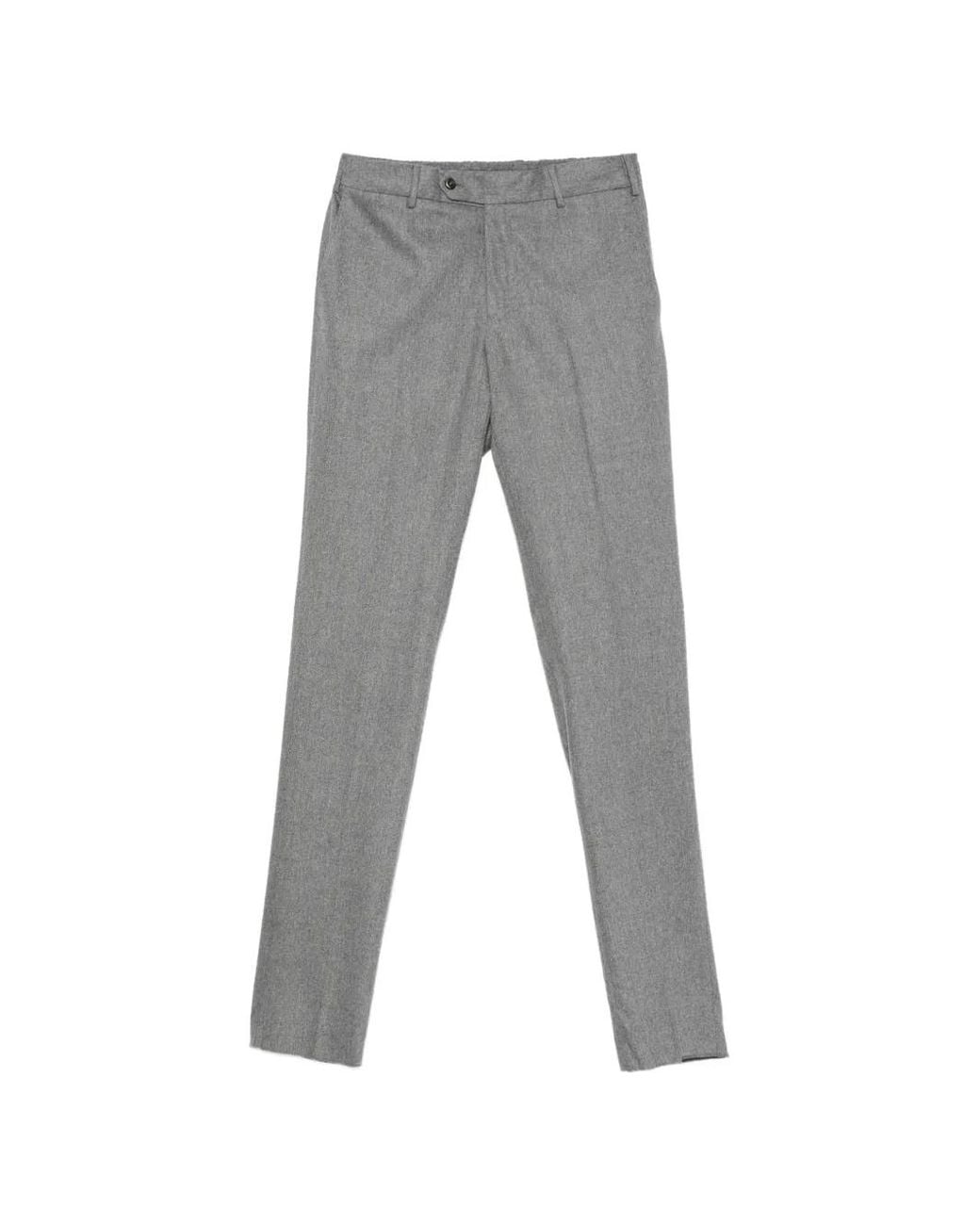 PT Torino Gray Pantalon À Plis Marqués for men