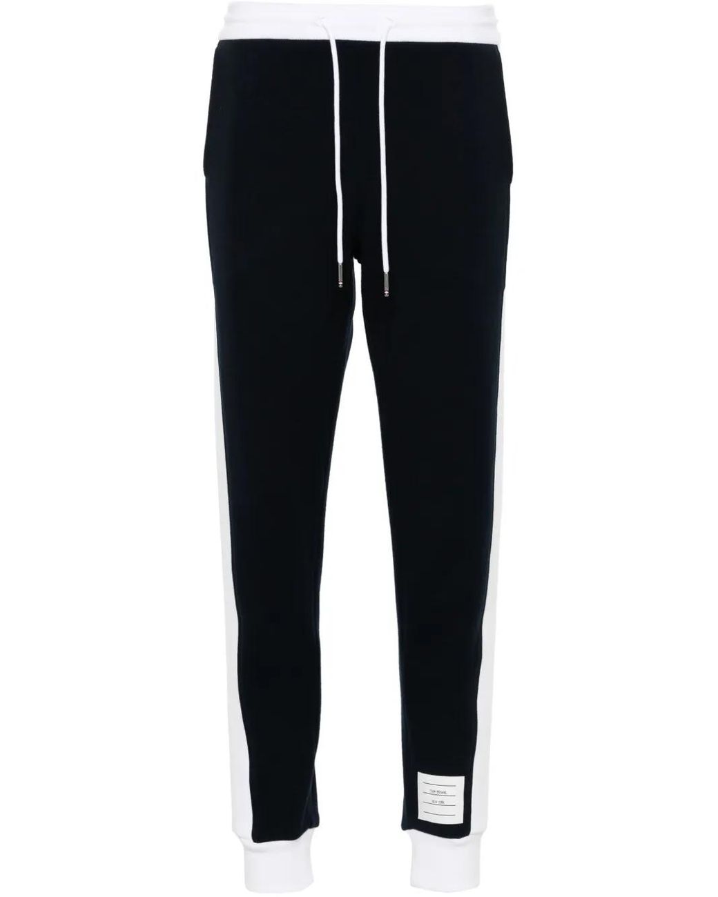 Thom Browne Blue Classic Loopback 4-Bar Trousers