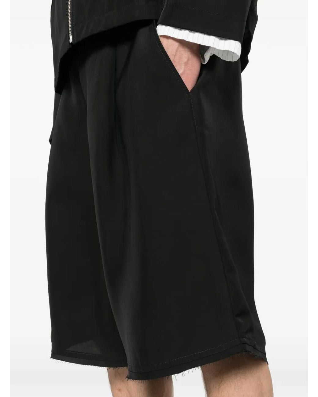 ROLD SKOV Black Short Braga À Taille Élastiquée for men